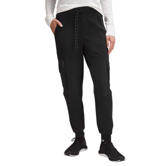 LULULEMON Fleece + Ripstop Cargo High-Rise Hiking Jogger *Full Length size 4 - Picture 1 of 13
